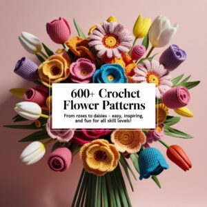600+ Flower Bouquet Crochet Pattern Bundle