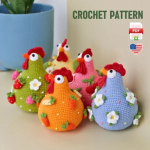 Crochet Chick 🐔 Pattern - Cute DIY Amigurumi Hen, Easter Toy