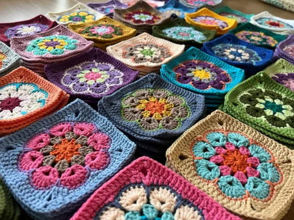 African Flower Granny Square Pattern – Easy, Colorful Crochet Design