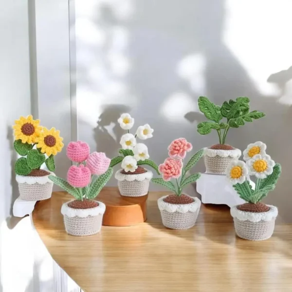 Flower Pot Crochet Patterns – Easy, Beautiful DIY Yarn Blooms